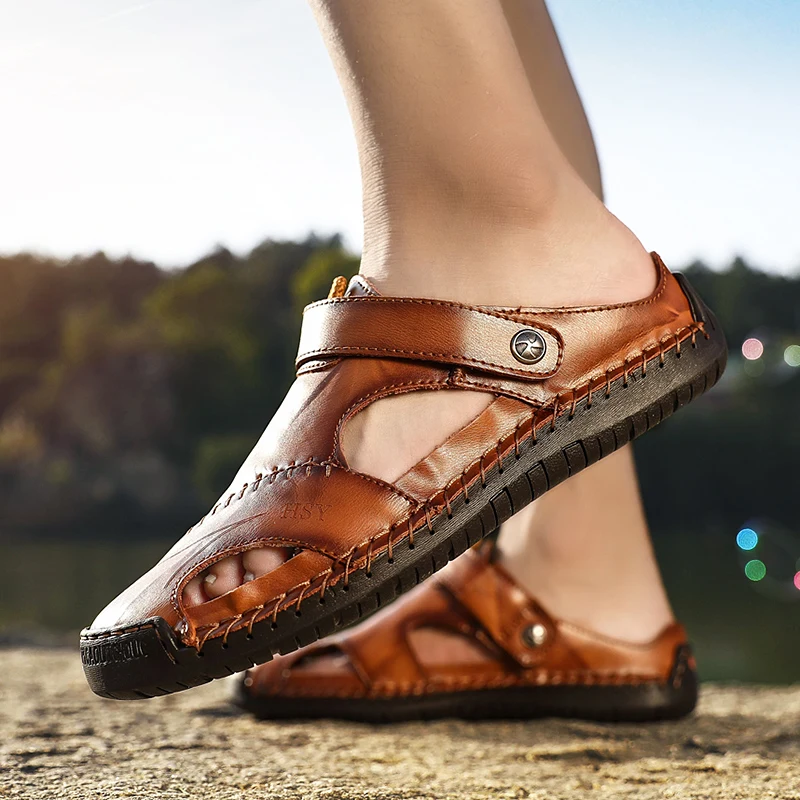 New Casual Summer Beach men's sandals italian sandals men Genuine Leather Beach sandals men shoes Outdoor Hiking Sandals
New Casual Summer Beach men's sandals italian sandals men Genuine Leather Beach sandals men shoes Outdoor Hiking Sandals