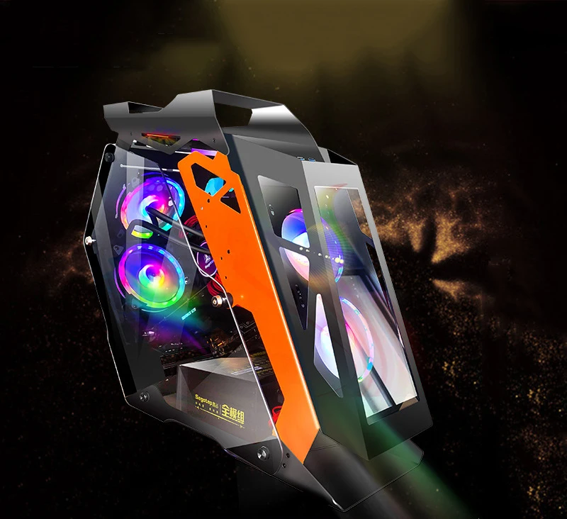 222*500*585MM Water cooling gaming chassis Special-shaped RGB PC Mainframe side Transparent Case gamer gabinete computador
222*500*585MM Water cooling gaming chassis Special-shaped RGB PC Mainframe side Transparent Case gamer gabinete computador