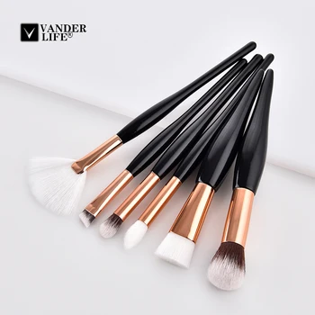6pcs Cosmetic Makeup Brushes Set Black Handle Facial Foundation Power Eyebrow Lip Blush Beauty Cosmetic Make Up Brushes Kit
6pcs Cosmetic Makeup Brushes Set Black Handle Facial Foundation Power Eyebrow Lip Blush Beauty Cosmetic Make Up Brushes Kit