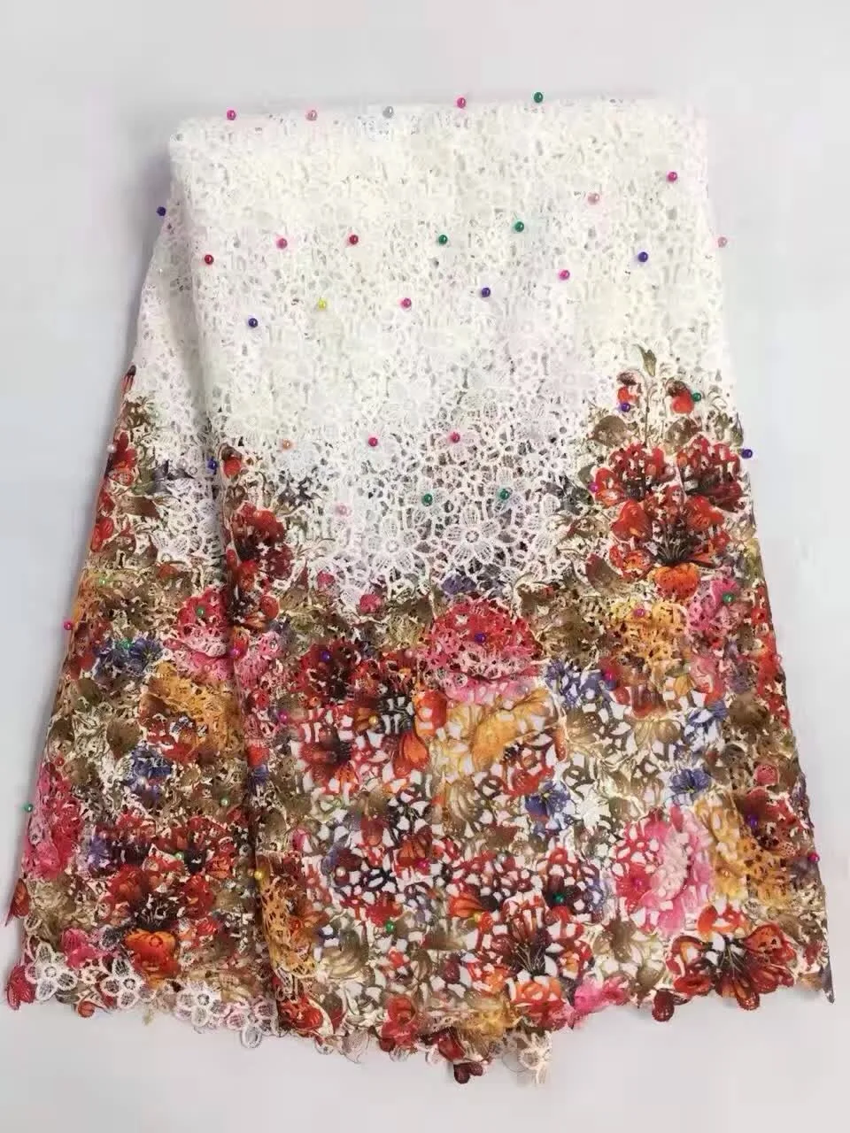2021 African Lace Fabric African Embroidered Guipure Cord Lace With Beads African Embroidered Guipure Cord Lace For Dress M1042
2021 African Lace Fabric African Embroidered Guipure Cord Lace With Beads African Embroidered Guipure Cord Lace For Dress M1042