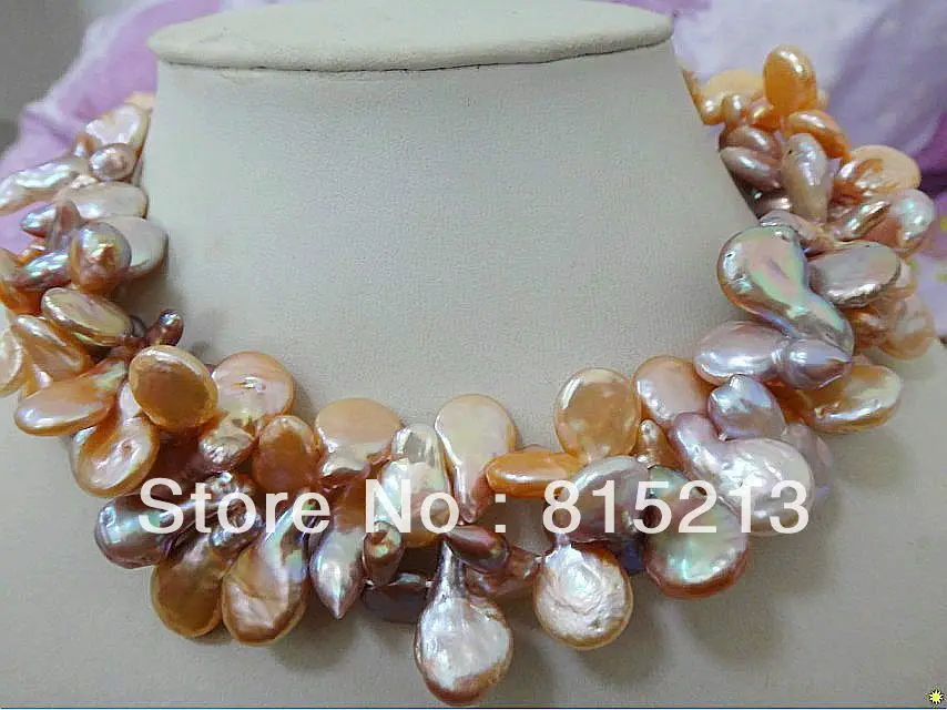 FREE SHIPPING>>>@@ > N850 DOUBLE STRANDS 18"20-22MM NATURAL SOUTH SEA GOLD PINK MULTICOLOR PEARL NECKLACE
FREE SHIPPING>>>@@ > N850 DOUBLE STRANDS 18"20-22MM NATURAL SOUTH SEA GOLD PINK MULTICOLOR PEARL NECKLACE