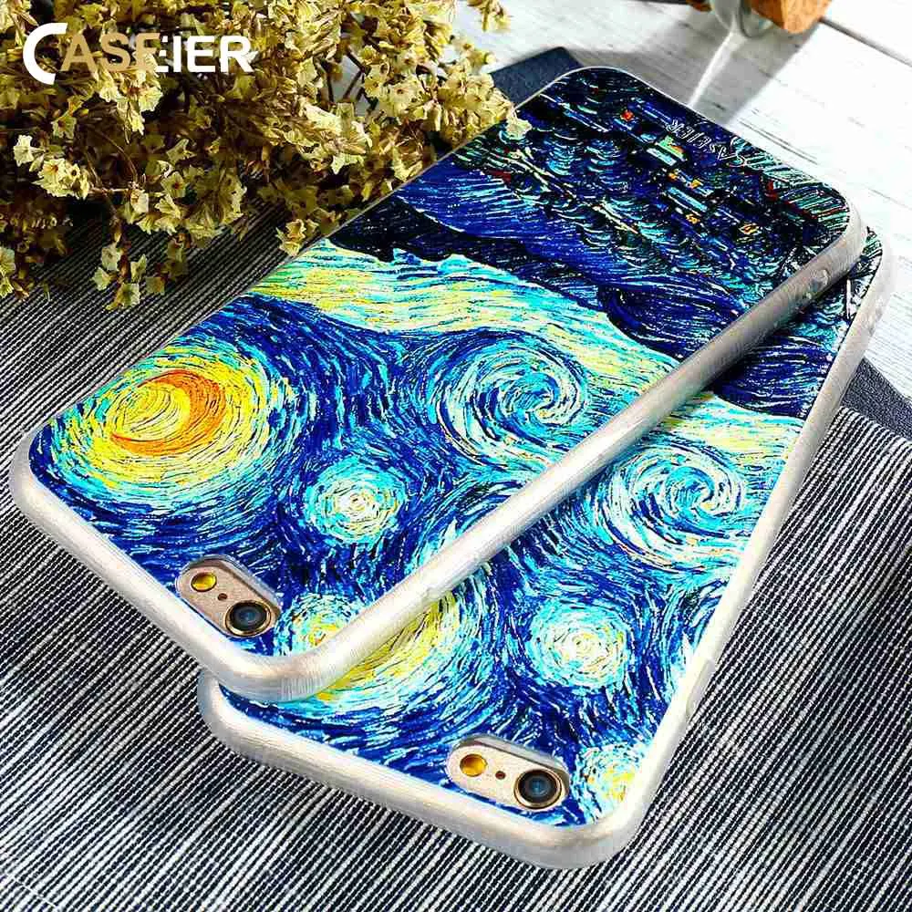 CASEIER Van Gogh Oil Painting TPU Case For iPhone 6 6s 7 Plus Blossom Art Clear Soft Cover For Samsung Galaxy S6 S7 Edge Shells
CASEIER Van Gogh Oil Painting TPU Case For iPhone 6 6s 7 Plus Blossom Art Clear Soft Cover For Samsung Galaxy S6 S7 Edge Shells