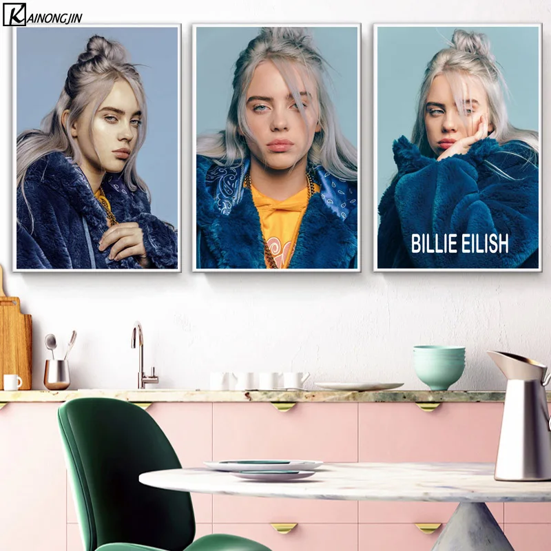 New Billie Eilish Poster Music Singer Posters and Prints Canvas Painting Wall Art Picture for Living Room Home Decor
New Billie Eilish Poster Music Singer Posters and Prints Canvas Painting Wall Art Picture for Living Room Home Decor