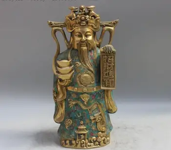 China Bronze Cloisonne Enamel Dragon YuanBao Mammon God of wealth Buddha Statue
China Bronze Cloisonne Enamel Dragon YuanBao Mammon God of wealth Buddha Statue