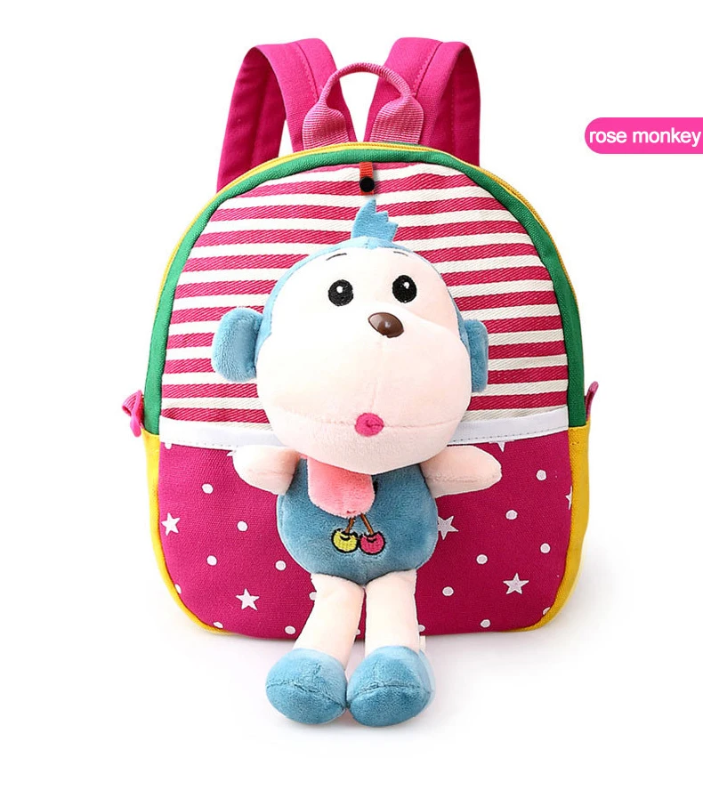 Korean Style Children Toddler Cartoon Stuffed Plush Backpacks baby girls boys cute toys schoolbag backpack (16)