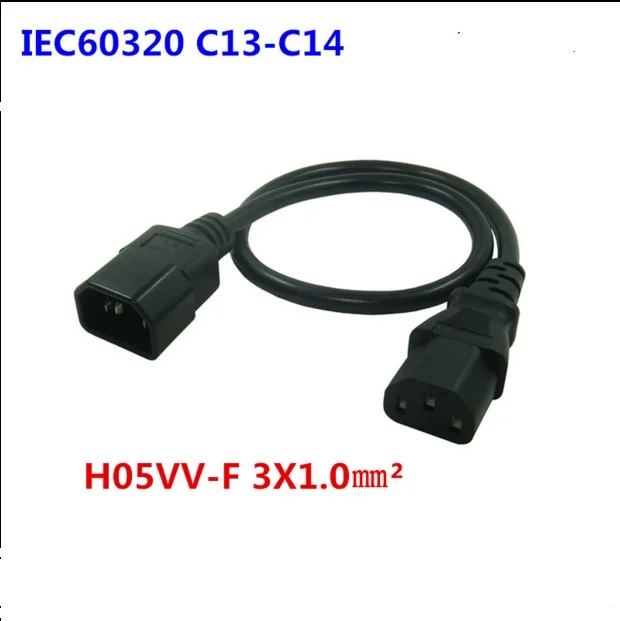 High quality IEC 320 C14 3Pin Male Plug to C13 Female UPS/PDU Power extension Cord Adapter Cable
High quality IEC 320 C14 3Pin Male Plug to C13 Female UPS/PDU Power extension Cord Adapter Cable