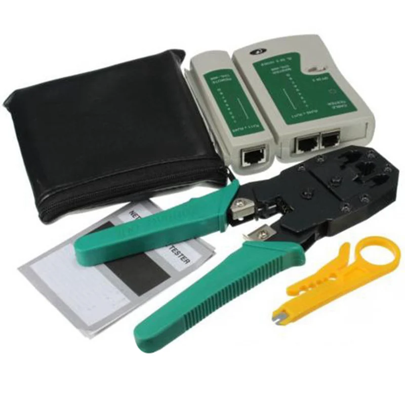 1Set RJ45 RJ11 RJ12 CAT5 CAT5e Portable LAN Network Tool Kit Utp Cable Tester AND Plier Crimp Crimper Plug Clamp PC
1Set RJ45 RJ11 RJ12 CAT5 CAT5e Portable LAN Network Tool Kit Utp Cable Tester AND Plier Crimp Crimper Plug Clamp PC