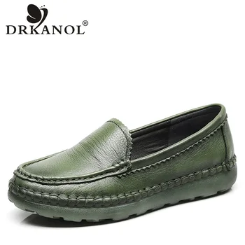 DRKANOL Spring Women Loafers Slip On Flat Shoes Handmade Genuine Leather Pregnant Women Casual Shoes Female Cowhide Flats Shoes
DRKANOL Spring Women Loafers Slip On Flat Shoes Handmade Genuine Leather Pregnant Women Casual Shoes Female Cowhide Flats Shoes