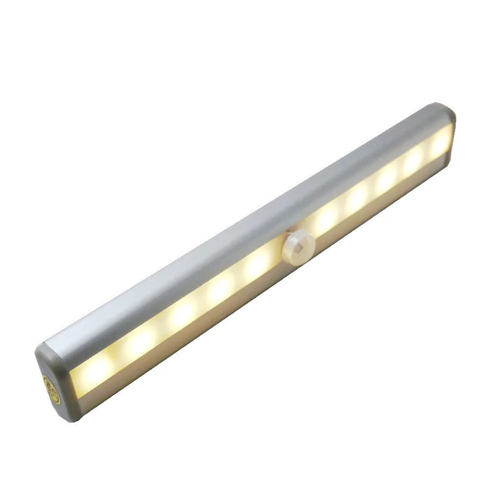 SuperNight PIR Motion Sensor LED Cabinet Light 10LEDs Paste Magnetic Wardrobe Cupboard Closet Kitchen Study Wall LED Night Light (4)