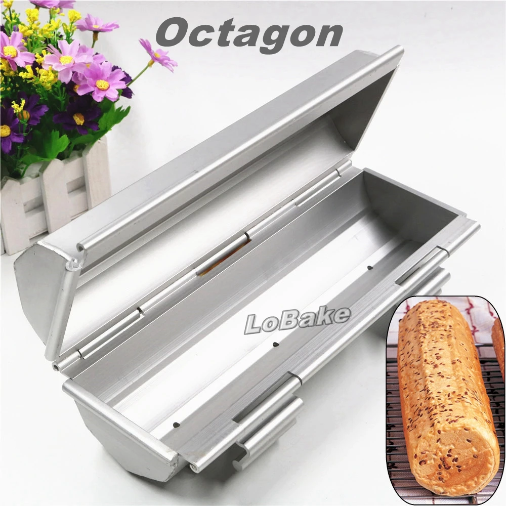 

Great professional anodizing octangle shape 30.5cm long toaster smooth wall aluminium mold bread toast maker for bakeware