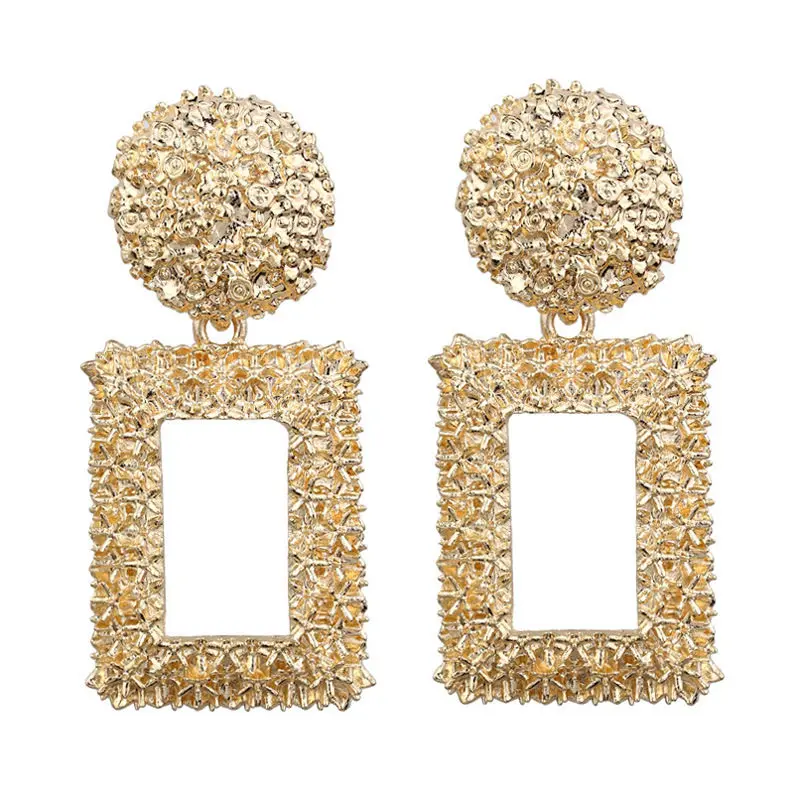 Bridal Wedding Earrings for Women Geometric earrings female retro ethnic style bohemian earring Metal Fashion Jewelry
Bridal Wedding Earrings for Women Geometric earrings female retro ethnic style bohemian earring Metal Fashion Jewelry