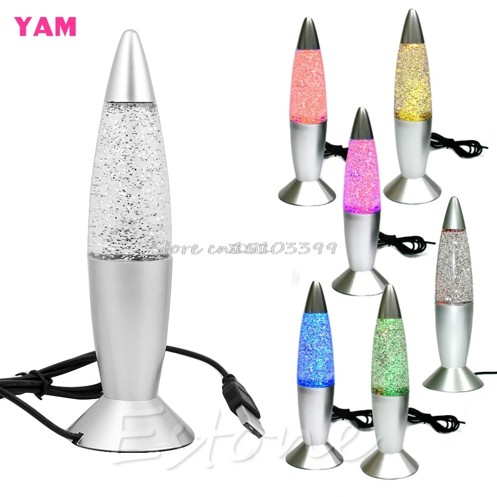 USB Multi-Color Changing Lava Lamp LED Glitter Mood Night Light Party Decoration M10 dropship
USB Multi-Color Changing Lava Lamp LED Glitter Mood Night Light Party Decoration M10 dropship