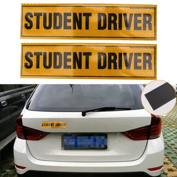 2PC Removable Reflective Magnetic STUDENT DRIVER Automobiles Safety Bumper Magnet Signs Auto Car Stickers Decals #SGB-12-2
2PC Removable Reflective Magnetic STUDENT DRIVER Automobiles Safety Bumper Magnet Signs Auto Car Stickers Decals #SGB-12-2