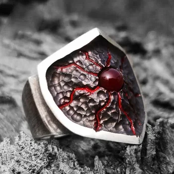 Handmade Shield Ring S925 Sliver Ring for Women Men Personality Birthday Gift Jewelry 2019
Handmade Shield Ring S925 Sliver Ring for Women Men Personality Birthday Gift Jewelry 2019