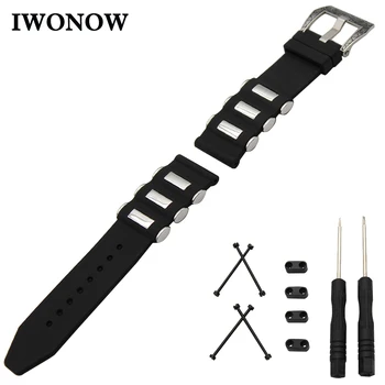 Silicone Rubber Watch Band 24mm for Suunto Core Stainless Carved Pre-v Buckle Strap Wrist Belt Bracelet Black + Spring Bar +Tool
Silicone Rubber Watch Band 24mm for Suunto Core Stainless Carved Pre-v Buckle Strap Wrist Belt Bracelet Black + Spring Bar +Tool