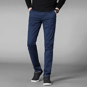 Men Cotton Pants Slim Fit Straight Trousers Elasticity Stretch Classic Pants Suit Business Casual Male Solid Color Long Pants
Men Cotton Pants Slim Fit Straight Trousers Elasticity Stretch Classic Pants Suit Business Casual Male Solid Color Long Pants