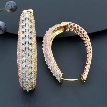 ModemAngel Brand Luxury Bride Wedding Jewelry Micro Inlay Cubic Zircon Big Teardrop Earrings 3 Tone Earrings
ModemAngel Brand Luxury Bride Wedding Jewelry Micro Inlay Cubic Zircon Big Teardrop Earrings 3 Tone Earrings