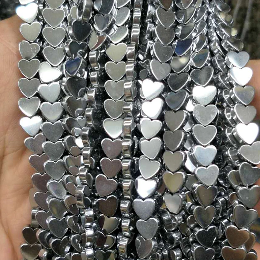 Оптовая продажа бусины из гематита в форме сердца 4-10 мм | Украшения и аксессуары