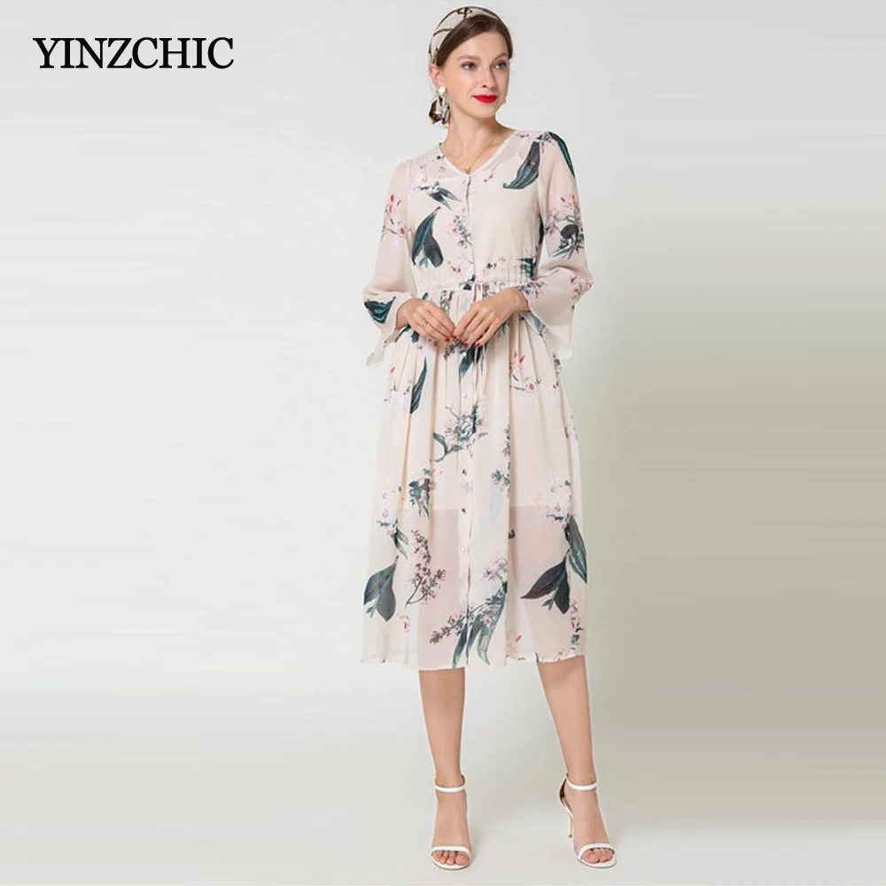 New Summer Womans Chiffon Dress Floral Printed Loose Casual Dresses Woman Female Casual Mid Dress Beach Dresses
New Summer Womans Chiffon Dress Floral Printed Loose Casual Dresses Woman Female Casual Mid Dress Beach Dresses