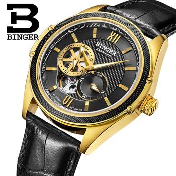 Switzerland Binger Watch Men Luxury Brand Miyota Automatic Mechanical Movement Watches Sapphire Waterproof reloj hombre B-1165-5
Switzerland Binger Watch Men Luxury Brand Miyota Automatic Mechanical Movement Watches Sapphire Waterproof reloj hombre B-1165-5