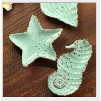 Ocean Style Porcelain Plate Design Sea Fish Dish Shell Saucer Conch Starfish Bowl Crockery Blue White Ceramic Dinnerware Set
Ocean Style Porcelain Plate Design Sea Fish Dish Shell Saucer Conch Starfish Bowl Crockery Blue White Ceramic Dinnerware Set