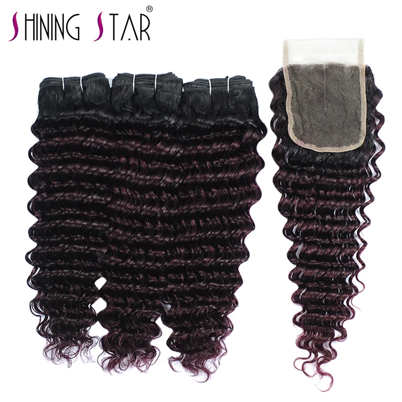 Shining Star Deep Wave Ombre Burgundy Dark Red Peruvian Human Hair Weave Deep Curly Bundles With Closure Grape Purple Non Remy
Shining Star Deep Wave Ombre Burgundy Dark Red Peruvian Human Hair Weave Deep Curly Bundles With Closure Grape Purple Non Remy