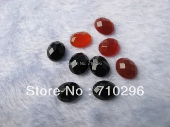 Wholesale 10pcs lot Red agates Carnelian Beads Black Onyx Cabocho 9x11mm Facet Oval gem stone cabochon Jewelry Ring Face
Wholesale 10pcs lot Red agates Carnelian Beads Black Onyx Cabocho 9x11mm Facet Oval gem stone cabochon Jewelry Ring Face