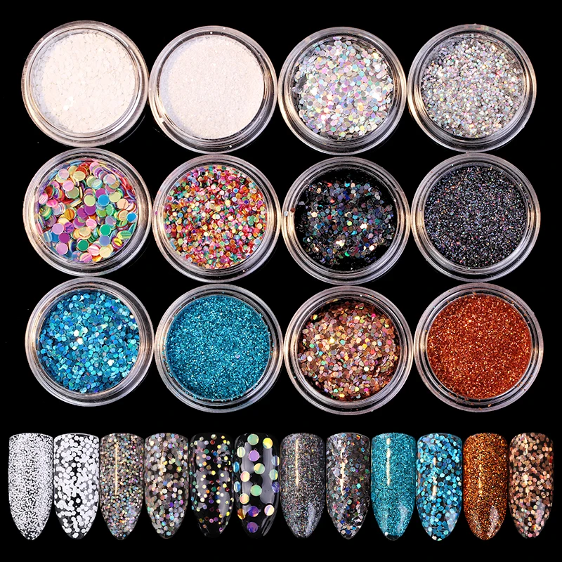 3g Nail Glitter Powder Dust Super Shining Paillette Flakies Sequins White Silver Mixed Colors with Brush Nail Art Decorations
3g Nail Glitter Powder Dust Super Shining Paillette Flakies Sequins White Silver Mixed Colors with Brush Nail Art Decorations