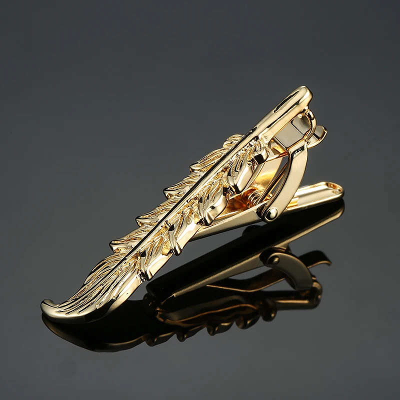 Fashion Men Metal gold Feather Tie Clip Bar Necktie Pin Clasp Clamp Wedding Charm Creative Christmas Gift New
Fashion Men Metal gold Feather Tie Clip Bar Necktie Pin Clasp Clamp Wedding Charm Creative Christmas Gift New