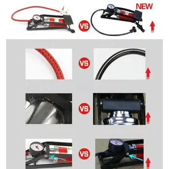 Bicycle Inflation Pump Foot Pedal Type High Pressure Air Pump Mini Portable Inflator Machine for Bicycle Motorcycle Bike Tool
Bicycle Inflation Pump Foot Pedal Type High Pressure Air Pump Mini Portable Inflator Machine for Bicycle Motorcycle Bike Tool