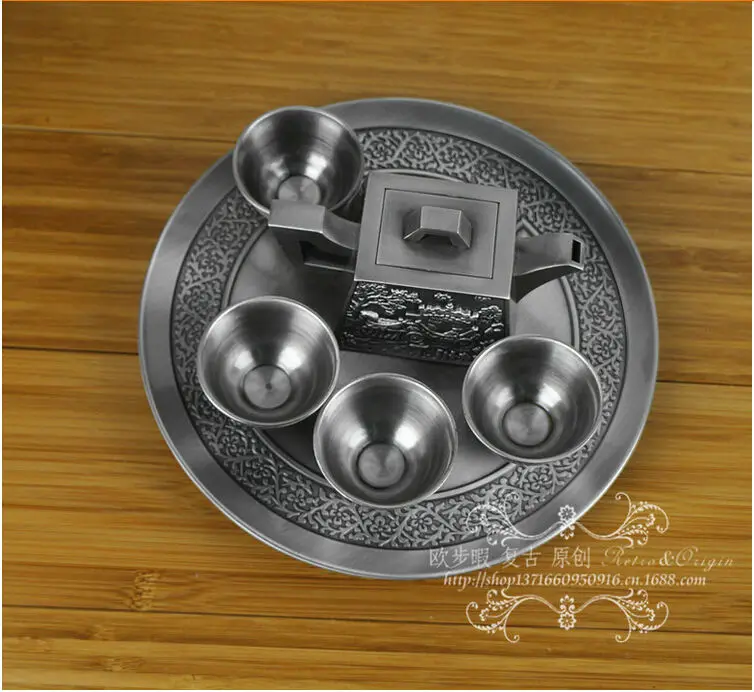 6PCS/set 1pot 4 tea cup and1tray tin color wine decanter disposable cups tea/ vin cups home alcohol distiller wine box giftCJ007
6PCS/set 1pot 4 tea cup and1tray tin color wine decanter disposable cups tea/ vin cups home alcohol distiller wine box giftCJ007