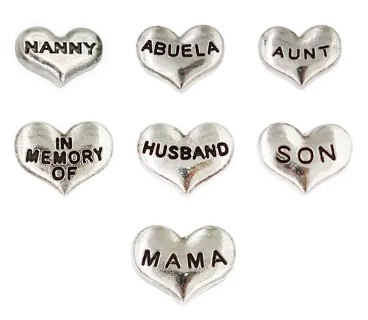 Multiple Choise 20PCS/lot Nanny Abuela in memory of DIY Heart Floating Locket Charms Fit For Memory Magnetic Locket Pendant
Multiple Choise 20PCS/lot Nanny Abuela in memory of DIY Heart Floating Locket Charms Fit For Memory Magnetic Locket Pendant