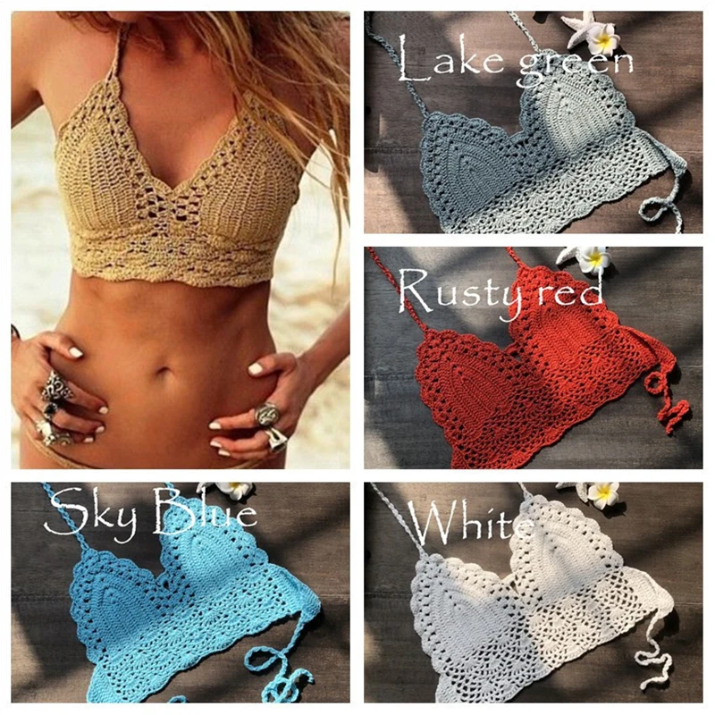Solid Bikinis 2019 Swimsuit Crochet Red Bikini Top Knit Sexy Bikinis Women's Swimming Bra Large Female Swimwear S - XL
Solid Bikinis 2019 Swimsuit Crochet Red Bikini Top Knit Sexy Bikinis Women's Swimming Bra Large Female Swimwear S - XL