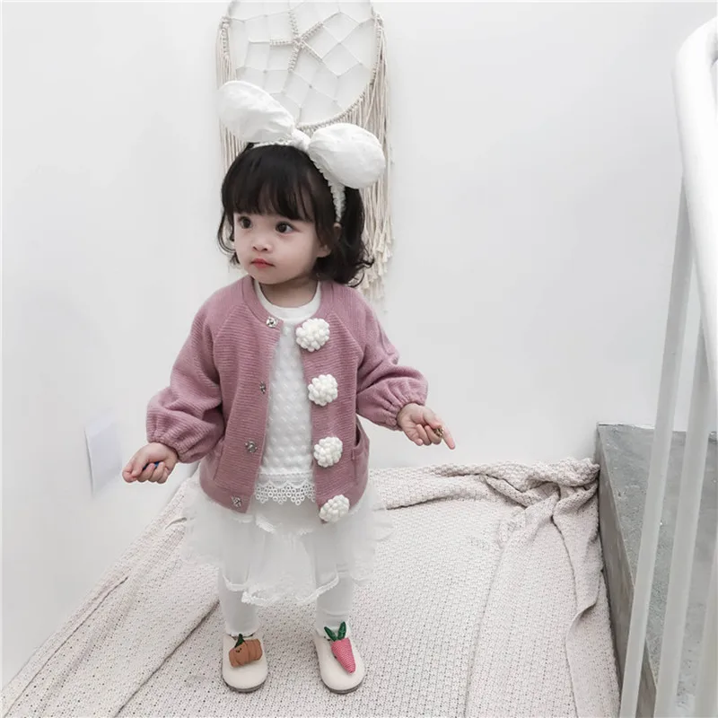 Baby Girl Sweater Children Clothing 2019 Spring Ball Buttons Princess Sweater Cardigan Jacket Full Sleeve Baby Girl Clothes
Baby Girl Sweater Children Clothing 2019 Spring Ball Buttons Princess Sweater Cardigan Jacket Full Sleeve Baby Girl Clothes