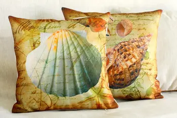 45X45cm Squres Plain Cushion Cover Cotton Linen Printed Car Home Decor Mediterranean Style Vintage Sea Shell Sea Snail
45X45cm Squres Plain Cushion Cover Cotton Linen Printed Car Home Decor Mediterranean Style Vintage Sea Shell Sea Snail
