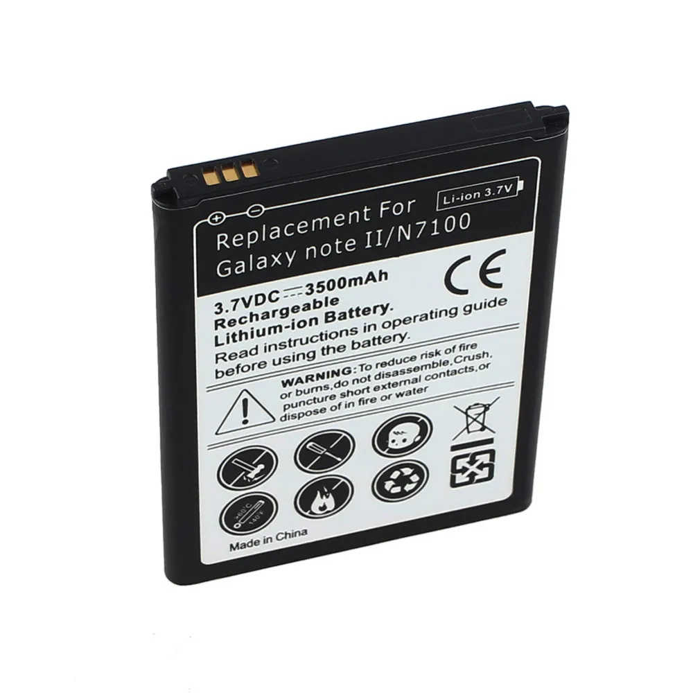 2019 Rechargeable 3500mAh Battery For Samsung Galaxy Note 2 II GT-N7100 Phone Replacement Celular Bateria Wholesale
2019 Rechargeable 3500mAh Battery For Samsung Galaxy Note 2 II GT-N7100 Phone Replacement Celular Bateria Wholesale