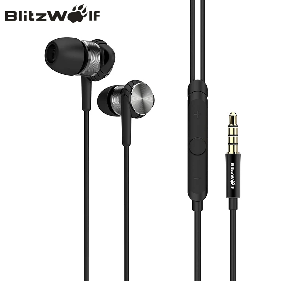 BlitzWolf BW-VOX1 Hybrid 3 5 мм наушники с микрофоном телефон динамик проводной спорт в ухо
