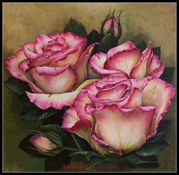 Delicate Roses - Counted Cross Stitch Kits - DIY Handmade Needlework for Embroidery 14 ct Cross Stitch Sets DMC Color
Delicate Roses - Counted Cross Stitch Kits - DIY Handmade Needlework for Embroidery 14 ct Cross Stitch Sets DMC Color