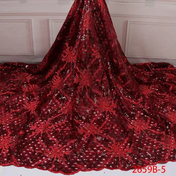 Luxury Italian Lace Fabric African Sequins French Net Embroidery Tulle Sequin Fabric Embroidered French Lace QF2659B-5
Luxury Italian Lace Fabric African Sequins French Net Embroidery Tulle Sequin Fabric Embroidered French Lace QF2659B-5