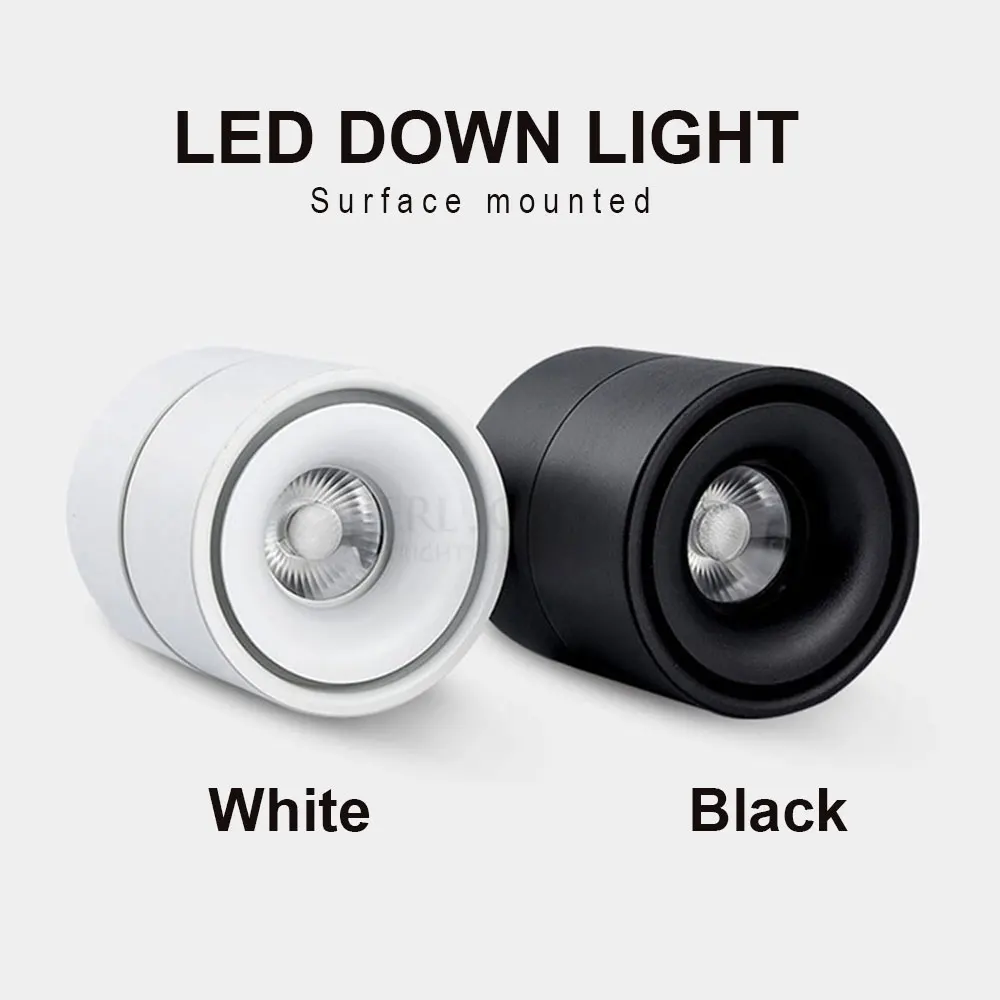 COB downlight Surface Mounted Black Body Lamp AC85-265V Spot Light 7w 10w 12w Rotatable Ceiling Lamp LED Spot Light
COB downlight Surface Mounted Black Body Lamp AC85-265V Spot Light 7w 10w 12w Rotatable Ceiling Lamp LED Spot Light