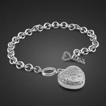 New Design Authenticity 925 Sterling Silver Shiny Heart Bracelet Auspicious Bracelet for Women Fashion Jewelry Jewelry Gifts
New Design Authenticity 925 Sterling Silver Shiny Heart Bracelet Auspicious Bracelet for Women Fashion Jewelry Jewelry Gifts