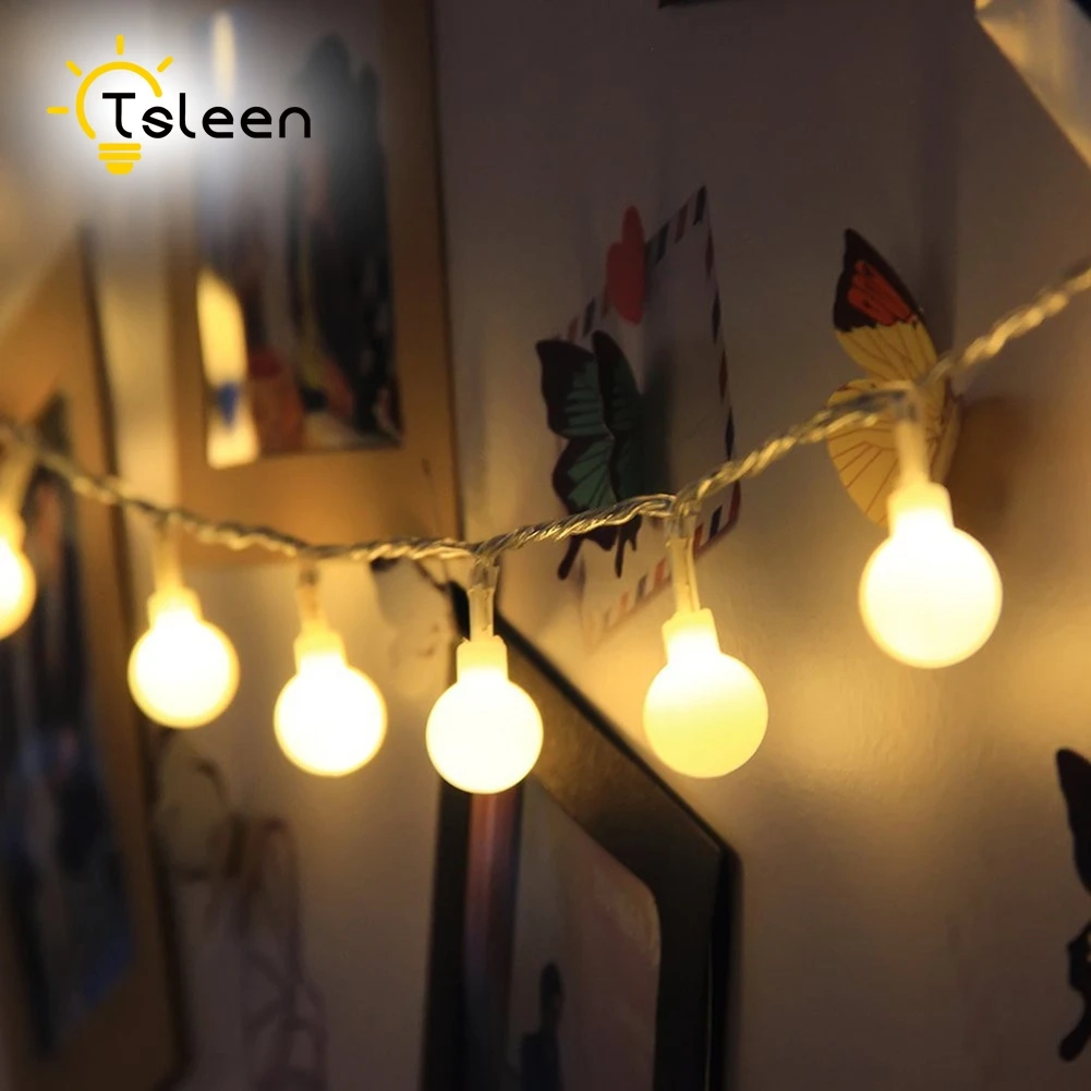 TSLEEN 110V/220V LED Ball String Lights Party Ball String Lamps Christmas Lights Fairy Wedding Garden Pendant Garland EU Plug
TSLEEN 110V/220V LED Ball String Lights Party Ball String Lamps Christmas Lights Fairy Wedding Garden Pendant Garland EU Plug