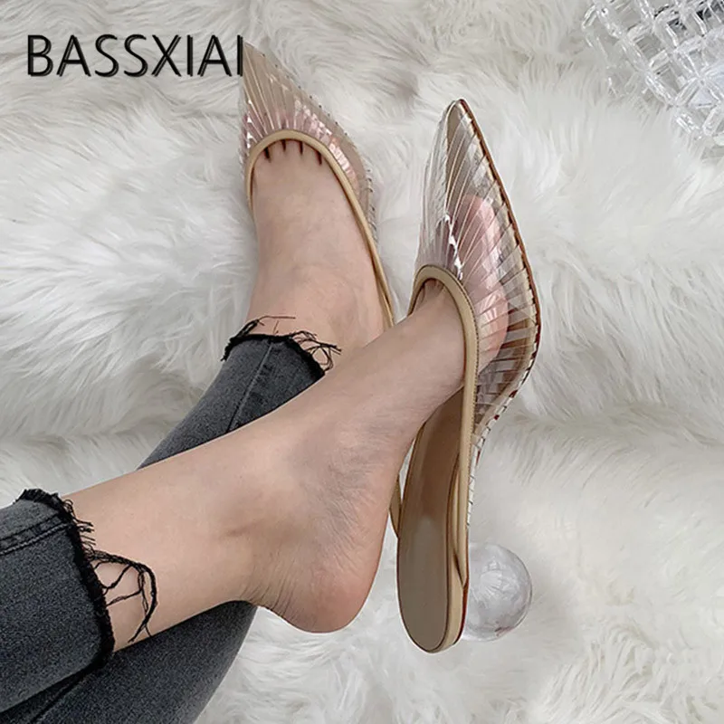 2019 Chic Transparent Slippers Women Pointed Toe Strange Crytsal Ball Heel Shoes Women Sexy Gladiator Sandals Beach Slippers
2019 Chic Transparent Slippers Women Pointed Toe Strange Crytsal Ball Heel Shoes Women Sexy Gladiator Sandals Beach Slippers