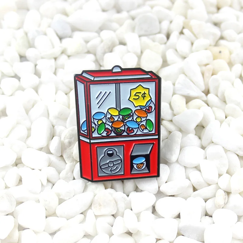 Cartoon Fun Coin Candy Machine Game Machine Enamel Brooch Alloy Cowboy Badge Shirt Bag Cute Sweet Pin Jewelry Gift For Kid
Cartoon Fun Coin Candy Machine Game Machine Enamel Brooch Alloy Cowboy Badge Shirt Bag Cute Sweet Pin Jewelry Gift For Kid