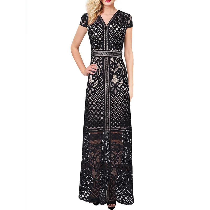 Vfemage Women Sexy See Through Illusion Hem Floral Lace Cap Sleeve Patchwork Gala Formal Evening Gown Party Maxi Long Dress 2117
Vfemage Women Sexy See Through Illusion Hem Floral Lace Cap Sleeve Patchwork Gala Formal Evening Gown Party Maxi Long Dress 2117