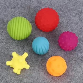 6pcs /set Textured Multi-Texture Ball Soft Develop Infant Toy Baby Senses Touch Hand Training Massage Ball Rattle Activity Toys
6pcs /set Textured Multi-Texture Ball Soft Develop Infant Toy Baby Senses Touch Hand Training Massage Ball Rattle Activity Toys