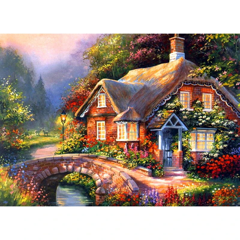 Full Square/Round Drill 5D DIY Diamond Painting "Flower House Scenic" 3D Embroidery Cross Stitch 5D Rhinestone Decor Gift
Full Square/Round Drill 5D DIY Diamond Painting "Flower House Scenic" 3D Embroidery Cross Stitch 5D Rhinestone Decor Gift
