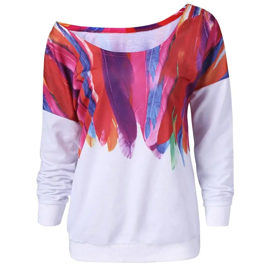 Women Casual Loose Long Sleeve Rainbow Print Pullover Shirts Sweatshirt Women's Fashion Sweatshirt
Women Casual Loose Long Sleeve Rainbow Print Pullover Shirts Sweatshirt Women's Fashion Sweatshirt