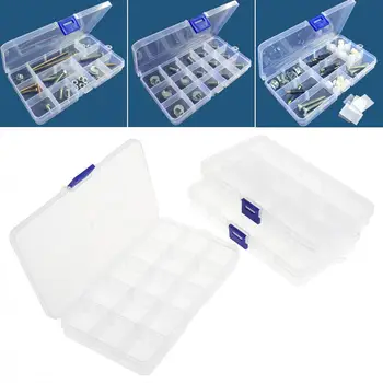 3pcs/lot 15 Grid Adjustable Plastic Jewelry Ring Earrings Box CaseDetachable Hardware Tool Box Assortment Box with Lid
3pcs/lot 15 Grid Adjustable Plastic Jewelry Ring Earrings Box CaseDetachable Hardware Tool Box Assortment Box with Lid