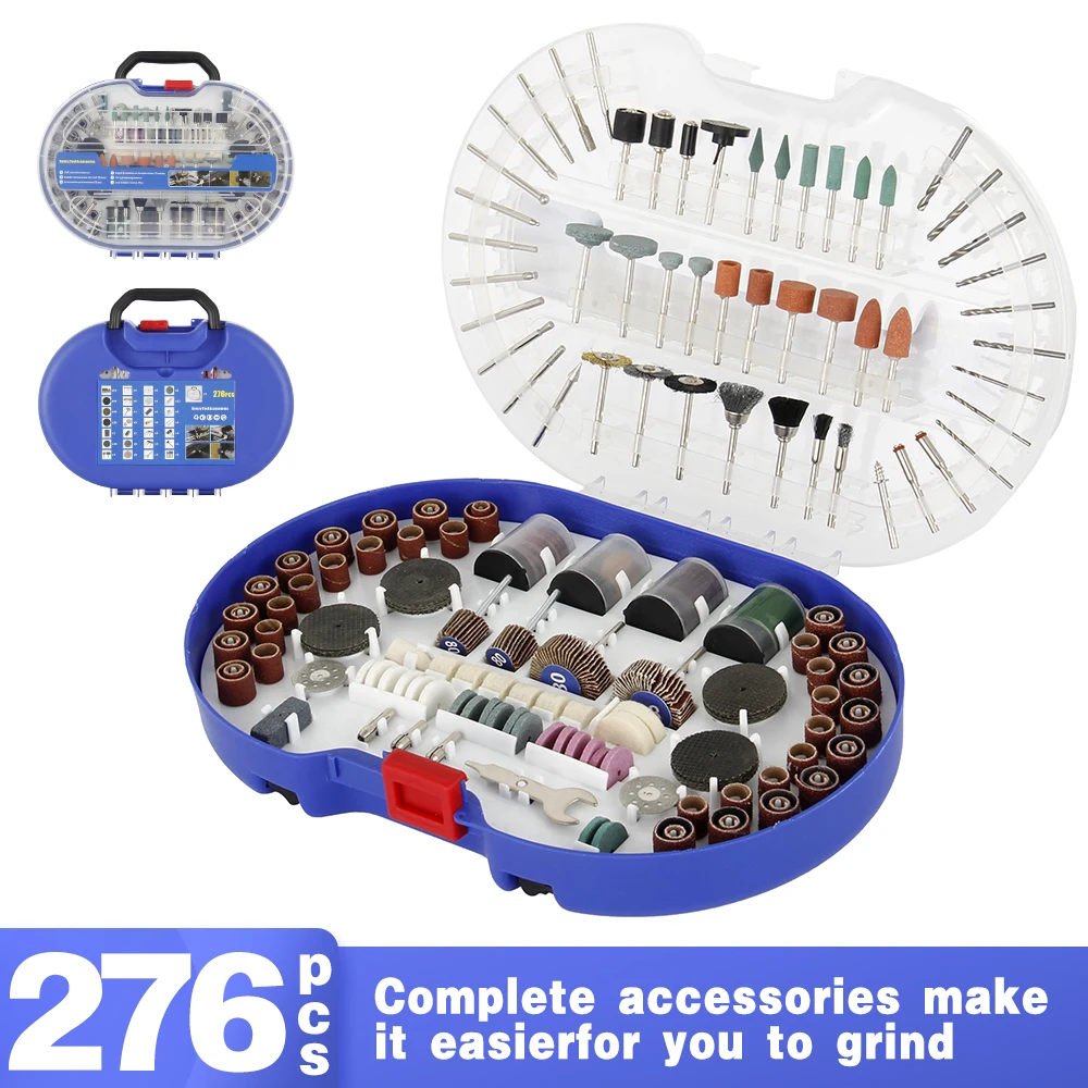 276PC Rotary Tool Accessories for Dremel Bit Set Engraver Abrasive Tools Accessories mini drill chuck Shank carving wood
276PC Rotary Tool Accessories for Dremel Bit Set Engraver Abrasive Tools Accessories mini drill chuck Shank carving wood